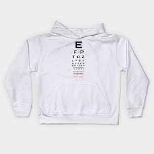 eye exam MS Kids Hoodie